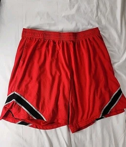 AND1 Basketball Shorts Large Y2K Vintage Red 2xlarge - Picture 1 of 15
