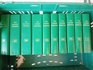 Complete Collection Railway Observer Magazines Full Year Bound Volumes 1990-1999 - Picture 1 of 4