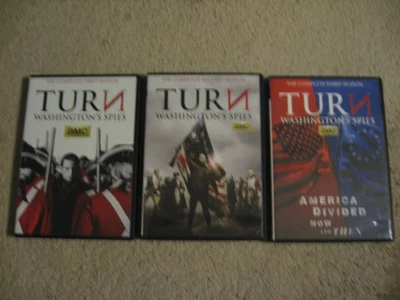 TURN: Washington's Spies - Complete Seasons 1 2 3 (DVD, TV Season Sets) AMC Foto 1 de 4