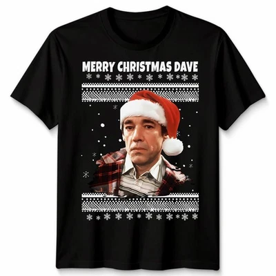 BANANA-TEES Christmas T-Shirt Only Fools And Horses Inspired Merry Christmas Dave Adults Tee