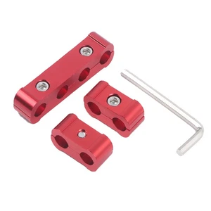 Red Aluminium Spark Plug Wire Separator Clamp Set For 8mm 9mm 10mm HT Leads - Picture 1 of 6