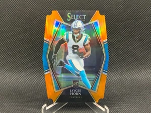 2021 Playbook JAYCEE HORN Orange Prizm Premier Die Cut RC /249 #185 Panthers - Picture 1 of 2