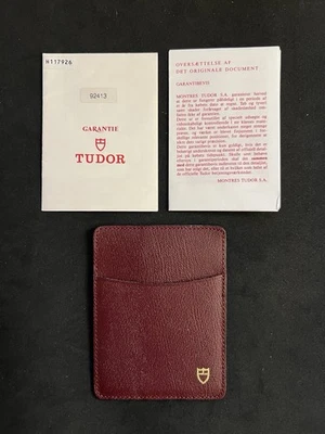 Tudor Garantie Guarantee, Warranty and Red Tudor Card Holder - Image 1 of 4