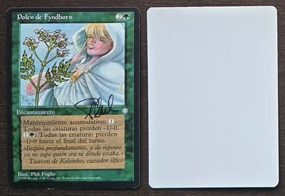 SIGNED MtG Magic Phil Foglio Artist Proof _ Spanish Ice Age _ FYNDHORN POLLEN _ - Image 1 of 3