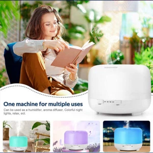500 ml USB Luftbefeuchter Ätherisches Öl Aroma Diffusor Nebel Wohndeko 7 LED Farbe - Bild 1 von 14