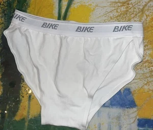 1 Vintage Bike Men's Sport Active Bikini Brief White Large NEW - Picture 1 of 8