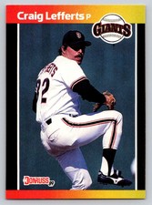 1989 Donruss San Francisco Giants Baseball Card #59 Craig Lefferts