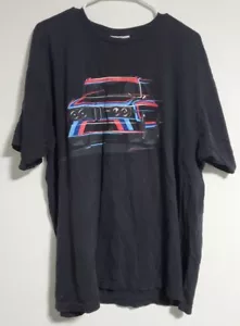 Vintage BMW M3 Motor Car Black Cotton Crew Neck T-Shirt 2XL - Picture 1 of 3
