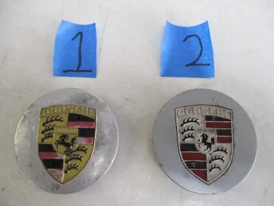 Tapacubos centrales de metal con cresta plateada Porsche 911 964 944 928 928 928 928 928 928 USADOS Foto 1 de 4