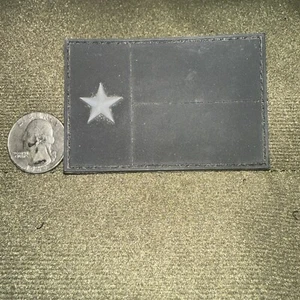 MORALE PATCH - PVC Texas Flag Blackout Black & Gray Limited Edition Shot Show - Picture 1 of 1