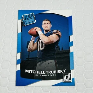 Mitchell Trubisky RC 2017 Donruss Rated Rookie Card Bears Buffalo Bills - Picture 1 of 4
