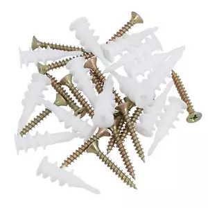 Plasterboard Nylon Fixings Cavity Wall Speed Anchor Plugs and Screws 33mm - Picture 1 of 21