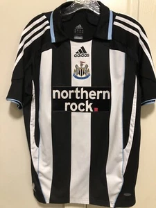Newcastle United 2007/09 Home Football Shirt Adidas Soccer Jersey Men's M ~ EXC - Picture 1 of 10