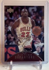 Michael Jordan 1997-98 Upper Deck Jordan Air Time Card #AT8 Chicago Bulls W/Top