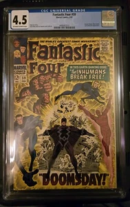 Fantastic Four 59 CGC 4.5 (VG+) 2/67 Dr Doom, Silver Surfer & Inhumans Apariciones! - Imagen 1 de 3