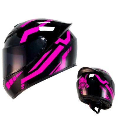Motorcycle Helmet Full Face with Somke Visor DOT ECE Approved Motocross Racing - Image 1 of 4