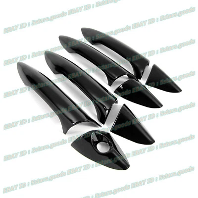 Cubiertas de manija de puerta lateral negras brillantes para piano Hyundai Elantra GT 2013-2017 Foto 1 de 4