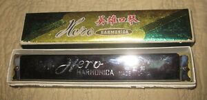 HERO 48 Hole Harmonica Excellent--New(?) in Box--Beautiful