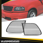2X Headlight Lens Cover Left & Right Smoke Fit For 1997-04 Fold F150 F-150 J