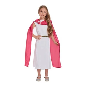 Greek Goddess Kids Girls Ancient Roman Toga Roald Fancy Dress Costume Book Week - Picture 1 of 15