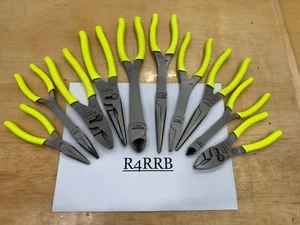 Snap-on Tools USA NEW 10 Piece RARE HIVIZ Mixed Pliers Cutter COLLECTION Lot Set - Picture 1 of 11
