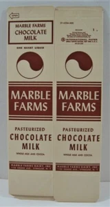 Vintage Marble Farms latticini cerati cioccolato latte cartone Siracusa NY vecchio magazzino - Foto 1 di 2