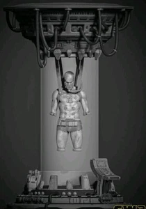 Star Wars Vader im Bacta Tank 3d gedruckt Maßstab 1:16 unbemalt Statue - Bild 1 von 3