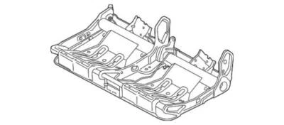Panel de moldura de asiento trasero delantero genuino Ford Transit Series 2002-2023 BK3Z-99613A96AA Foto 1 de 2