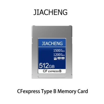 JIACHENG CFexpress Type B Memory Card 512GB For 8K 4K Fujifilm Canon Nikon - Image 1 of 4