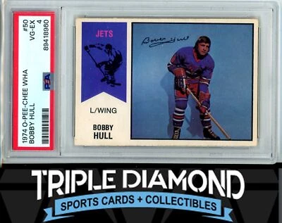 1974-75 O-Pee-Chee WHA Hockey #50 Bobby Hull PSA 4 VG-EX Jets B928 - Image 1 of 2