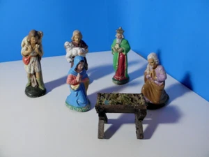 Interessante Vintage * Krippen-Figuren * aus Masse *Weihnachtskrippe *H=ca. 13cm - Bild 1 von 11