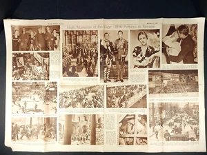 1936 Chicago Sunday Tribune Insert HIGH MOMENTS OF THE YEAR - PICTURES IN REVIEW - Picture 1 of 6