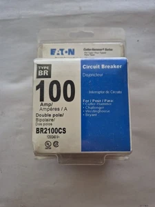 Disyuntor magnético térmico Eaton BR 100A de 2 polos 120/240 V (BR2100CS) - Imagen 1 de 2