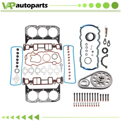 Juego completo de juntas pernos y cadena de distribución 99-05 para Chevrolet Silverado 1500 4,3 L Foto 1 de 4