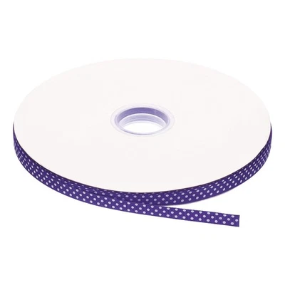 Grosgrain ленты 100 ярдов 3/8 дюйма темно-фиолетовый с точками ленты бант украшение - Изображение 1 из 4