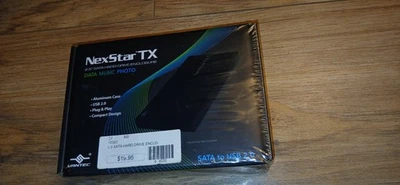 Vantec Nexstar TX 2.5" NST-210S2-BK SATA Hard Drive Enclosure NEW - Image 1 of 2
