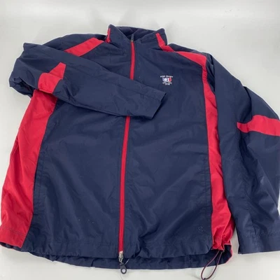 Jaqueta corta-vento masculina GEAR FOR SPORTS vermelha marinha zíper completo tamanho G Pine Valley - Imagem 1 de 4
