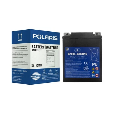 原始设备制造商 POLARIS 12V 14AH AGM 密封电池 4011138 适用于 Sportsman 全地形车和 RANGER EV — 第 1/4 张图片