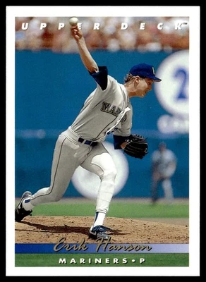 1993 Upper Deck Erik Hanson Seattle Mariners #338 - Image 1 of 2