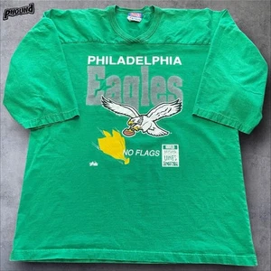 Vintage Philadelphia Eagles Shirt 90s Mens 4XL Kelly Green Rare Jersey - Picture 1 of 9
