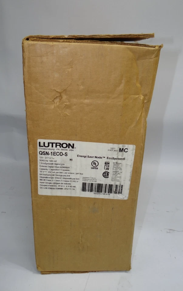 Новый Lutron Energi Savr узел экосистемы цифровой ссылка энергосберегающая панель QSN-1ECO-S - Изображение 1 из 4