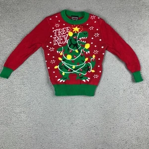 Well Worn Holiday Sweater Kids Ugly Christmas Long Sleeve Red Sweater XS - Picture 1 of 8