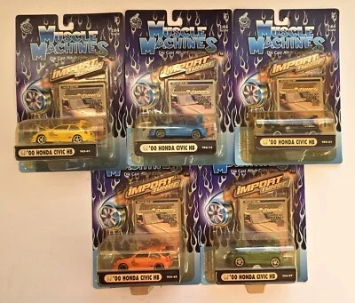Muscle Machines Import Tuner Die Cast Collectibles Set of 5 1/64 (New Other) - Image 1 of 4