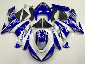 Blue White ABS Injection Mold Bodywork Fairing Kit Panel for Ninja ZX-10R 06-07 - Picture 1 of 6