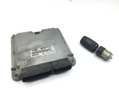 Centralina motore VW Bora Variant 1J 038906019AM ECU con blocchetto accensione 1.9 TDI 116 - Immagine 1 di 3