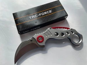 TF-578S Tac-Force Collectors Karambit Style Spring Assisted Pocket Knife - Picture 1 of 4