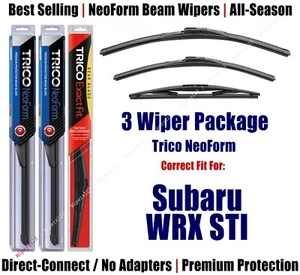 Paquete de 3 limpiaparabrisas delantero y trasero NeoForm - apto para Subaru WRX STI 2013 - 16240/160/16B - Imagen 1 de 1