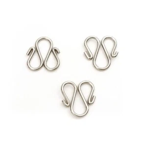 10 Stainless Steel Connector Clasps 13mm x 11mm, DIY Jewelry - Picture 1 of 3