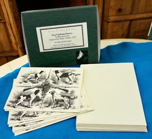 Garfinkels Benjamin Day Black Note Cards Irish Setters Dogs Cards & Envelopes - Picture 1 of 10