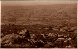 WIDECOMBE DEVON ENGLAND UK OLD EXPANSIVE VIEW JUDGE REAL PHOTO POSTCARD - Picture 1 of 2